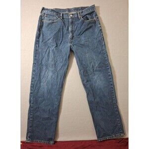 Levis 550 Jeans Mens 38/32 Medium Blue Denim Straight Fit Cowboy Work Outside
